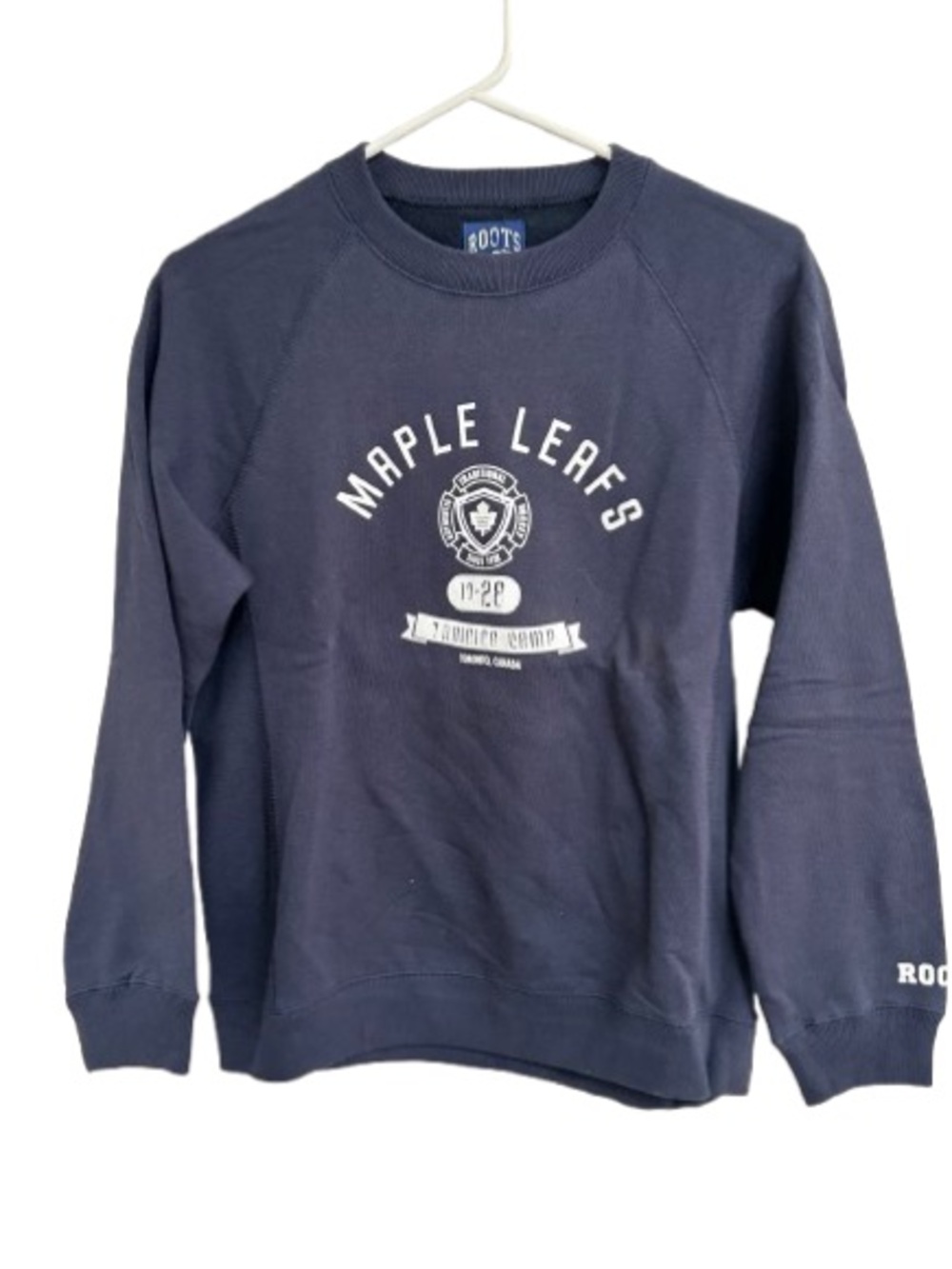 Roots Maple Leafs Navy Crewneck Sweatshirt